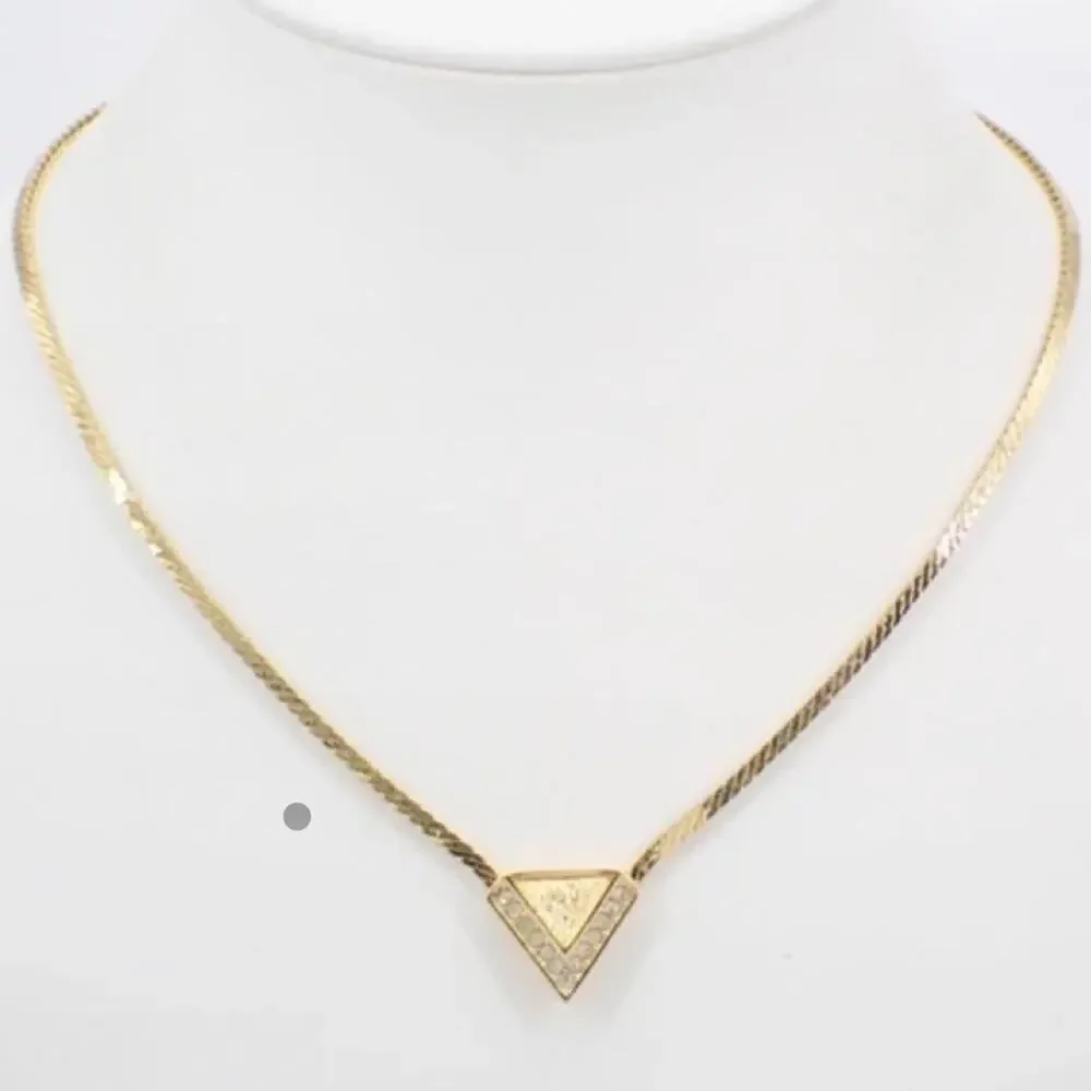 Christian Dior V Necklace Vintage